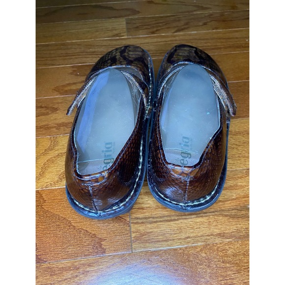 Algeria by‎ PG Lite Snake Skin Patterned Mary Jane's Size 37 - Picture 6 of 12
